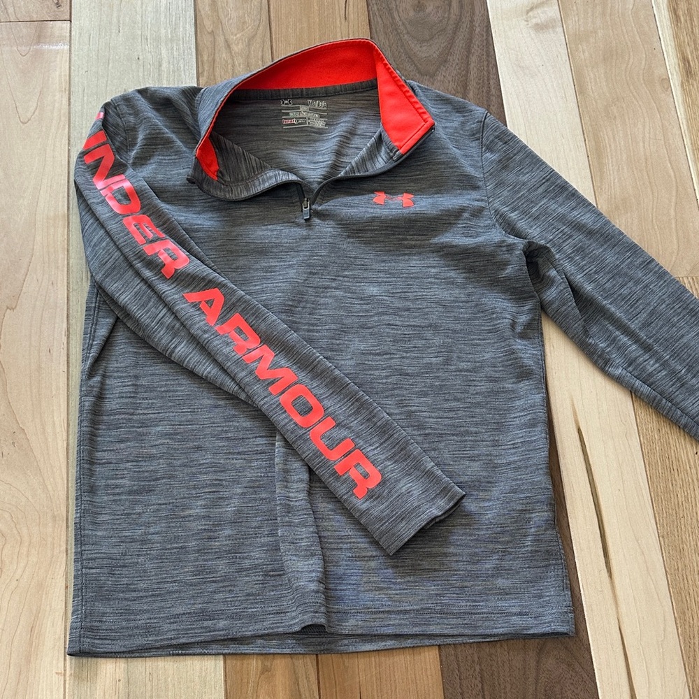 Under Armour Kids' Gray Quarter-Zip Top